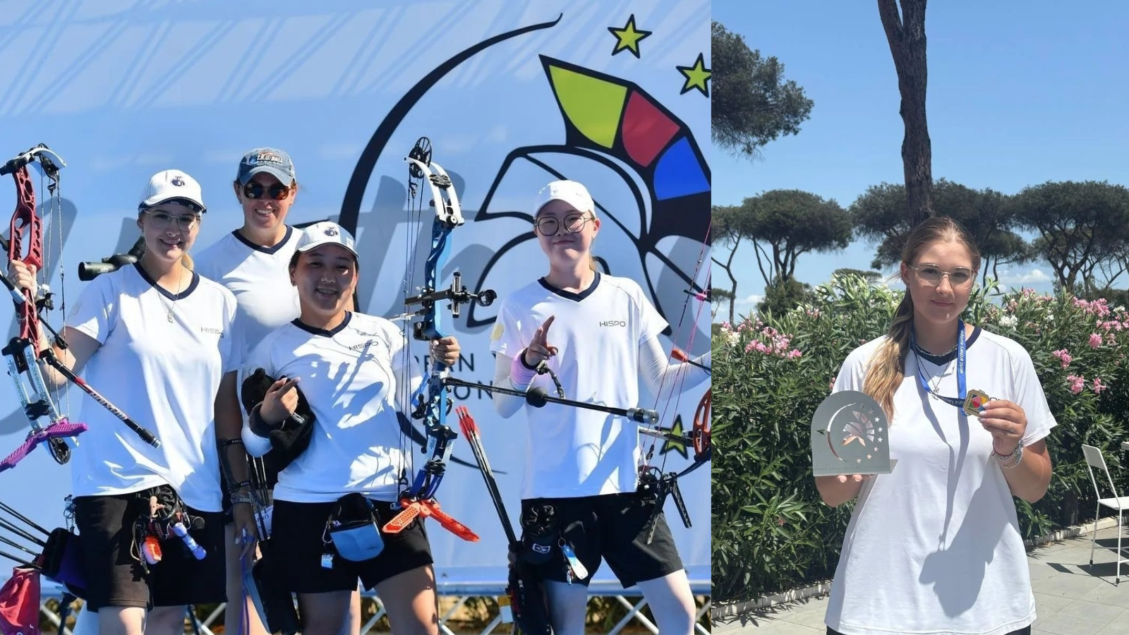 фото размещено департаментом физической культуры и спорта Орловской области; World archery Europe